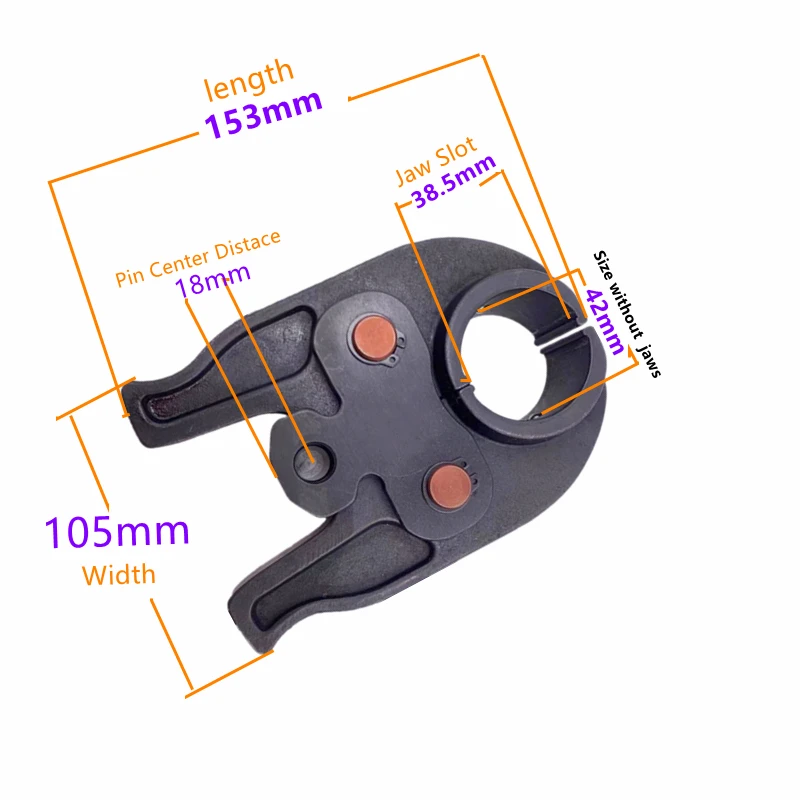 Гидравлический пресс для труб ОБЖИМНАЯ головка с типами U TH M VAU DN V до 32 мм