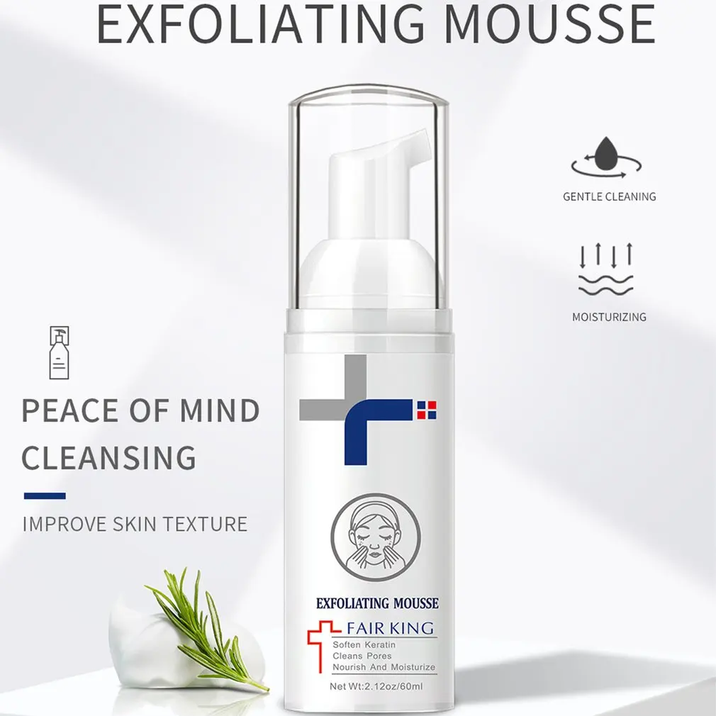 Facial Exfoliating Mousse Peeling Gel Face Scrub Deep Remove Cleaning Skin Smooth Moisturizing Exfoliator Cream |
