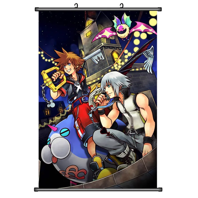 Японские декоративные картины аниме-игры Kingdom Hearts Sora &amp Riku Kairi Ventus Aqua домашний