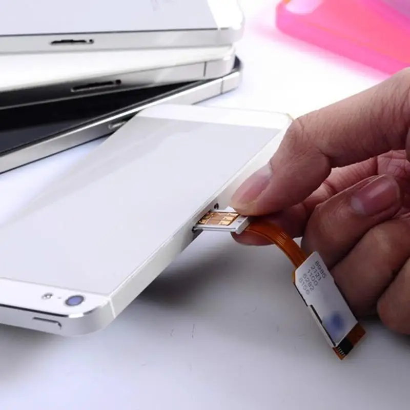 Адаптер для двух SIM-карт универсальный чип Samsung 4 поколения iphone5 | Мобильные