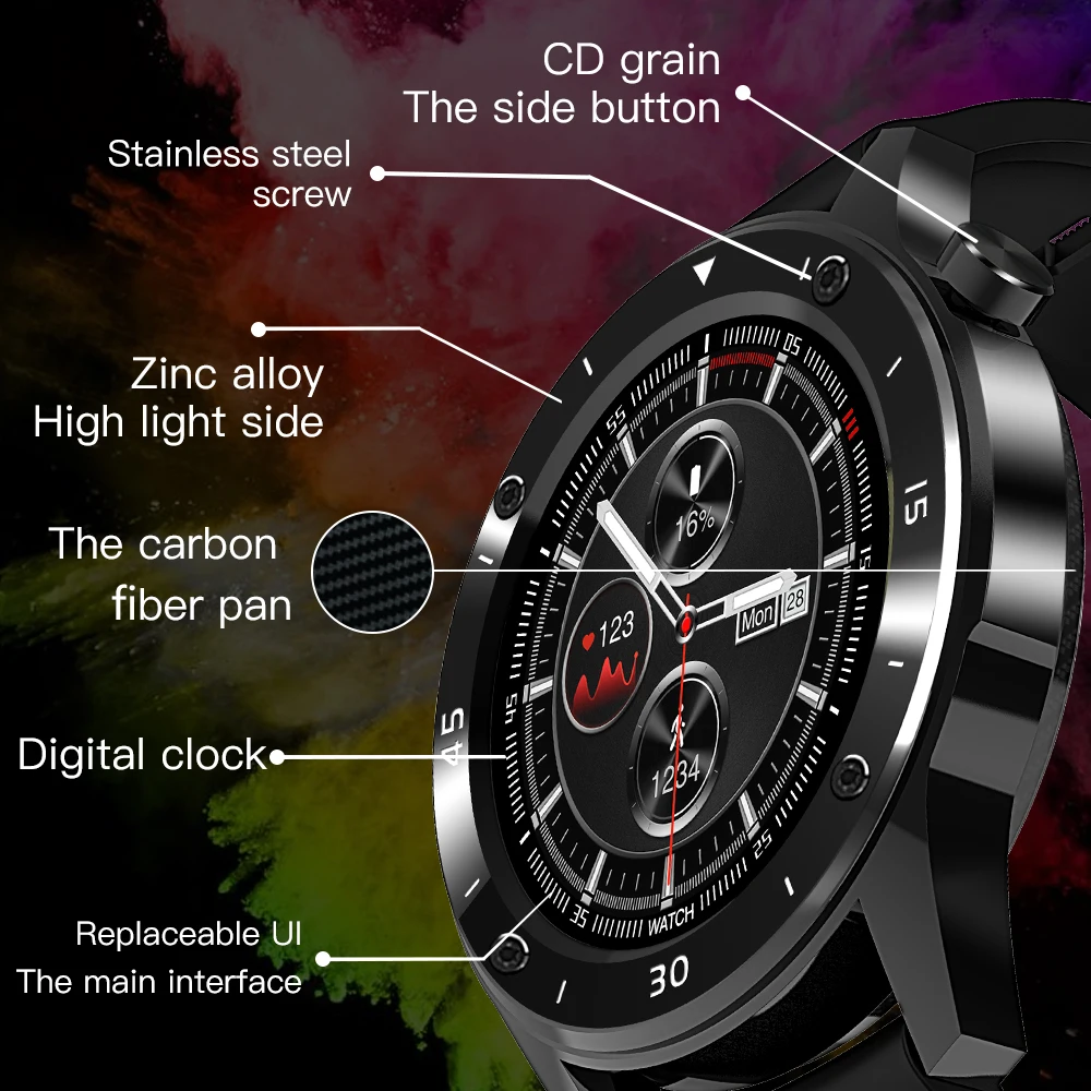 

F22 Sports Smart Watch 1.54 Inch Full Touch Screen Men Smartwatch Heart Rate Blood Pressure Fitness Tracker Watch