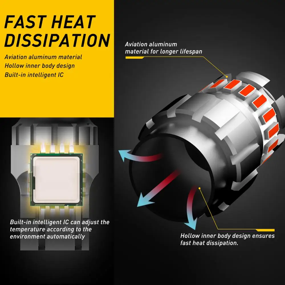 OXILAM 2 шт. фонарик красный 7443 T20 Светодиодная лампа W21/5 Вт WY21W светодиодный стоп