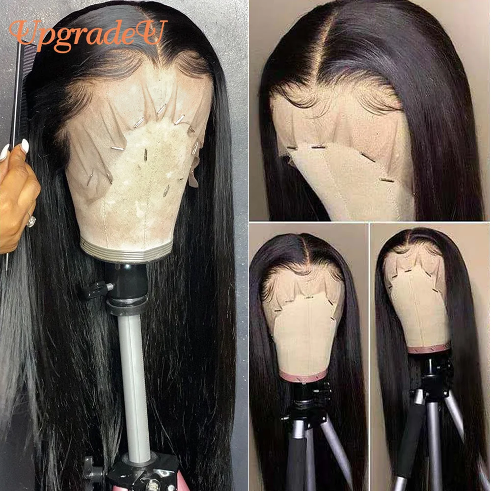 Transparent 13x4 Straight Lace Frontal Wigs Brazilian Preplucked 13x6 Lace Frontal Wig Remy Human Hair Wigs 4x4 Lace Closure Wig enlarge