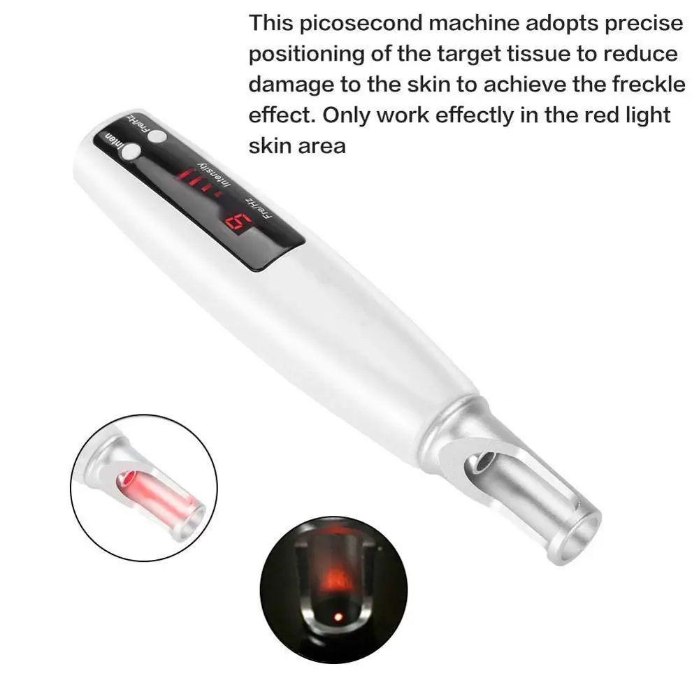 Красный свет пикосекундная лазерная ручка терапия пигмент тату шрам моль