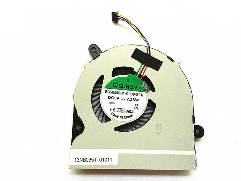 

New Laptop CPU Cooling Fan for Asus S301 S301LP S301LA Q301N Laptop Cooler Fan EG50050S1-C330-S9A
