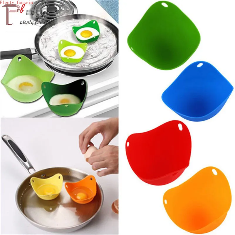 

2Pcs/Lot Silicone Egg Poacher Poaching Pods Eggs Mold Bowl Rings Cooker Boiler Cuit Oeuf Dur Kitchen Cooking Tools Pancake Maker