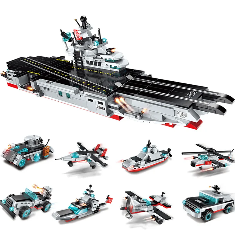 Военная модель военного авиаперевозчика Battleship строительные блоки военный