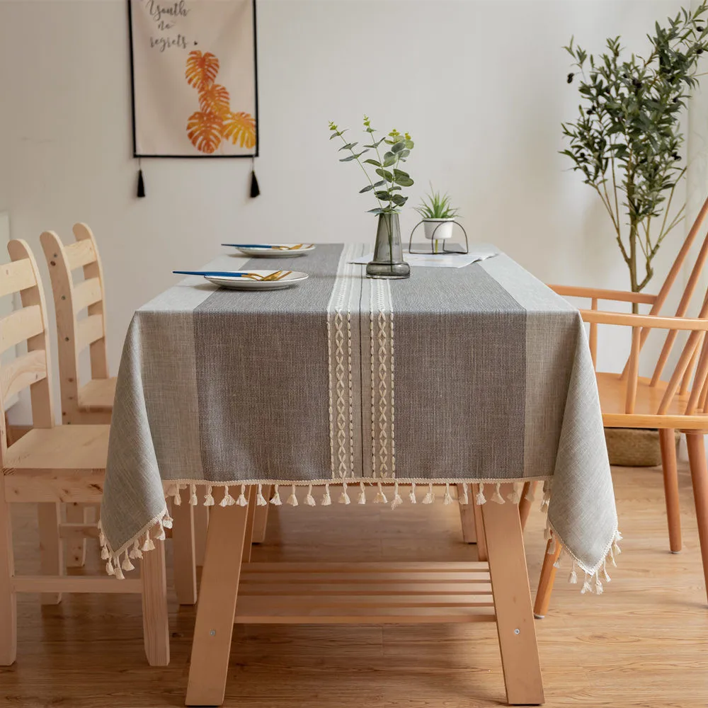 

Table Cover Cotton Linen Fabric Rectangle Table Cloth For Wedding Chirstmas Decoration Table Mat Party Event Banquet Decor