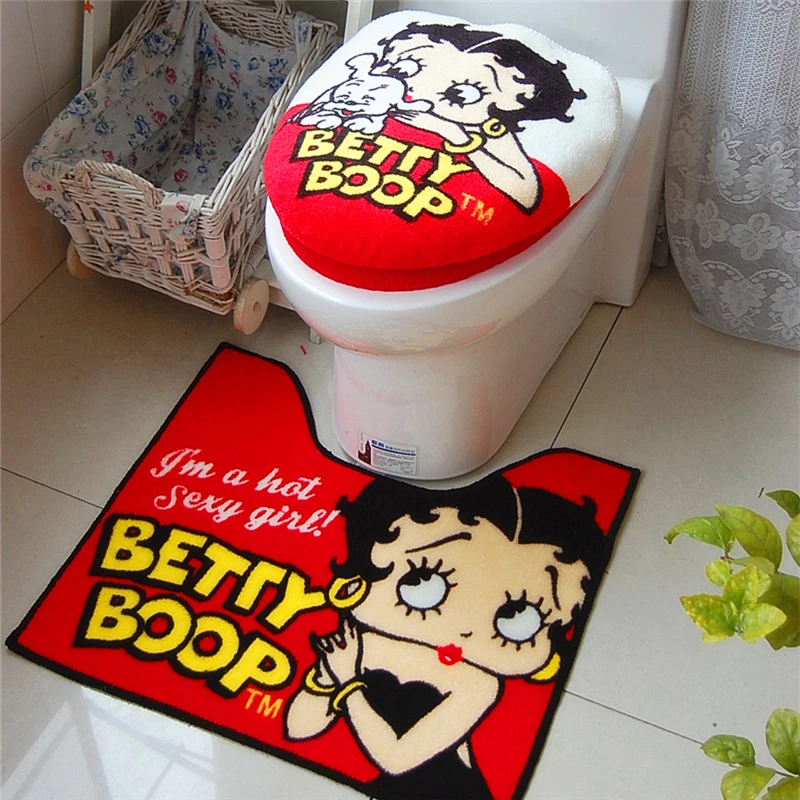 3 шт./компл. Betty мультфильм Ванная комната туалет комплект крышка Туалет чехол для