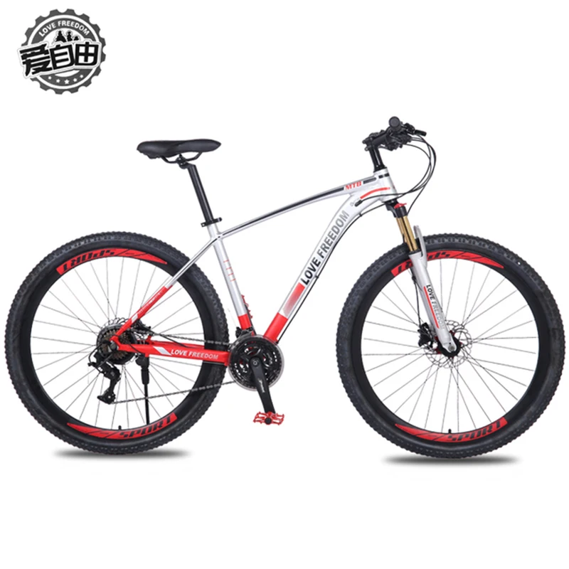 LOVE FREEDOM 19 дюймов Большая рама горный велосипед 21 скоростной алюминиевый сплав