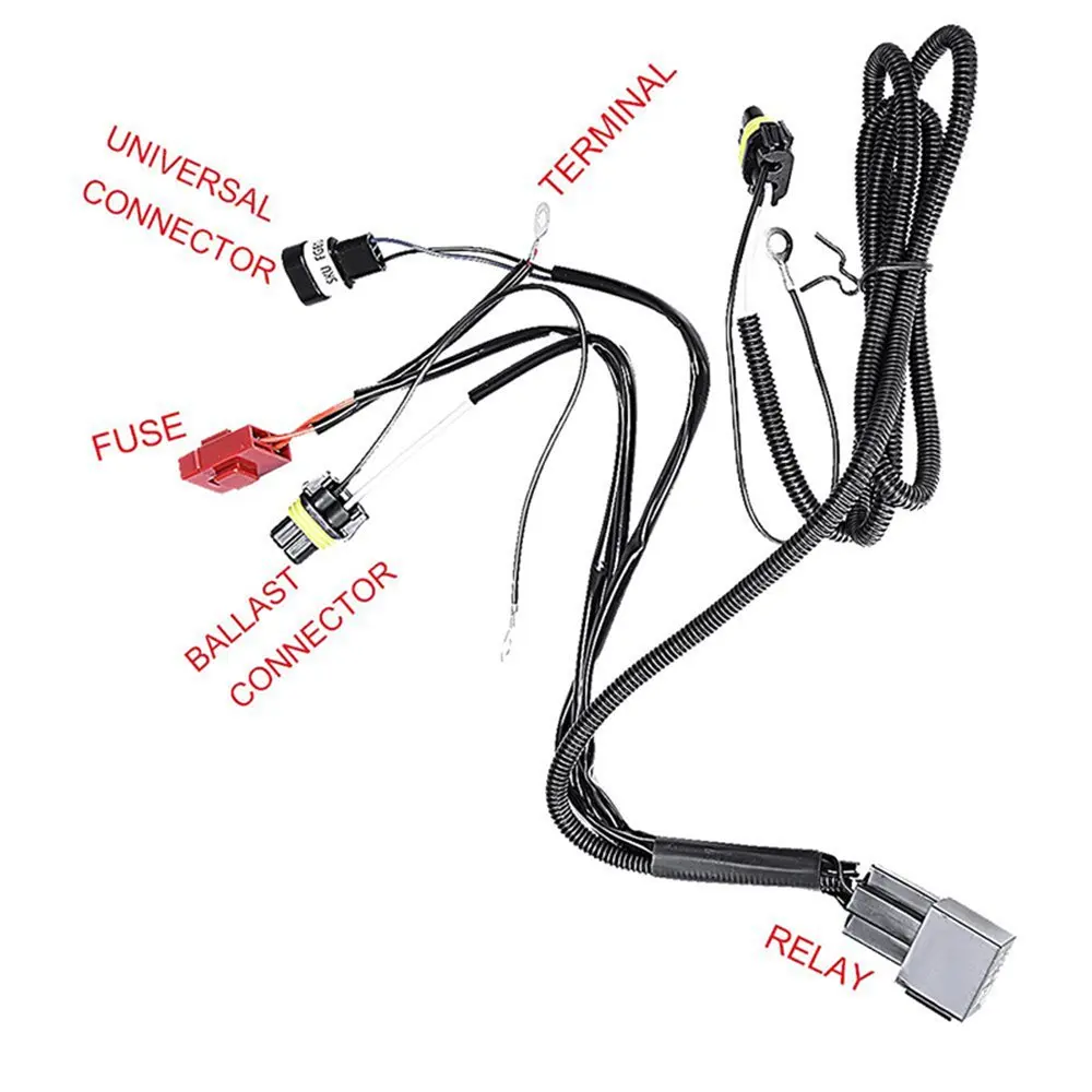 12V 55W 9005 9006 многофункциональные лампы HID Ксеноновые контроллеры Кабель Реле жгуты