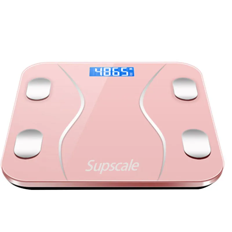 Напольные весы с Bluetooth, ЖК-дисплей, электронные весы, вес тела, жир, вода, мышцы, масса, BMI, питание от аккумулятора