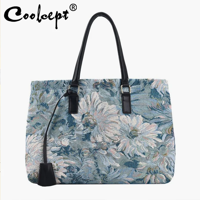 

Модная Изысканная сумка Coolcept для покупок, тканевая сумка через плечо для зимы, мягкие высококачественные сумки в стиле Ins, Женская Повседнев...