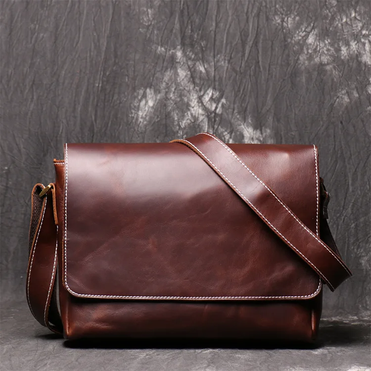 

Men's Briefcases Laptop Bag Leather Lawyer/office Bags Messenger Bags Men's Crazy Horse Leather Briefcases Business Bag 2020 New
