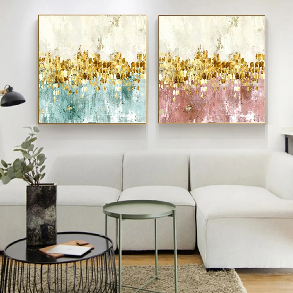 Laeacco Золотая черно-белая настенная Картина на холсте модный домашний декор