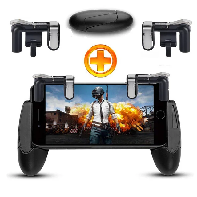 Trigger Joystick Gam Игра для мобильного телефона пожарная Кнопка контроллер и джойстик выживания Игровой L1R1 триггер для ножей из Pubg правила для IPhone samsung - Цвет: Trigger Joystick Gam