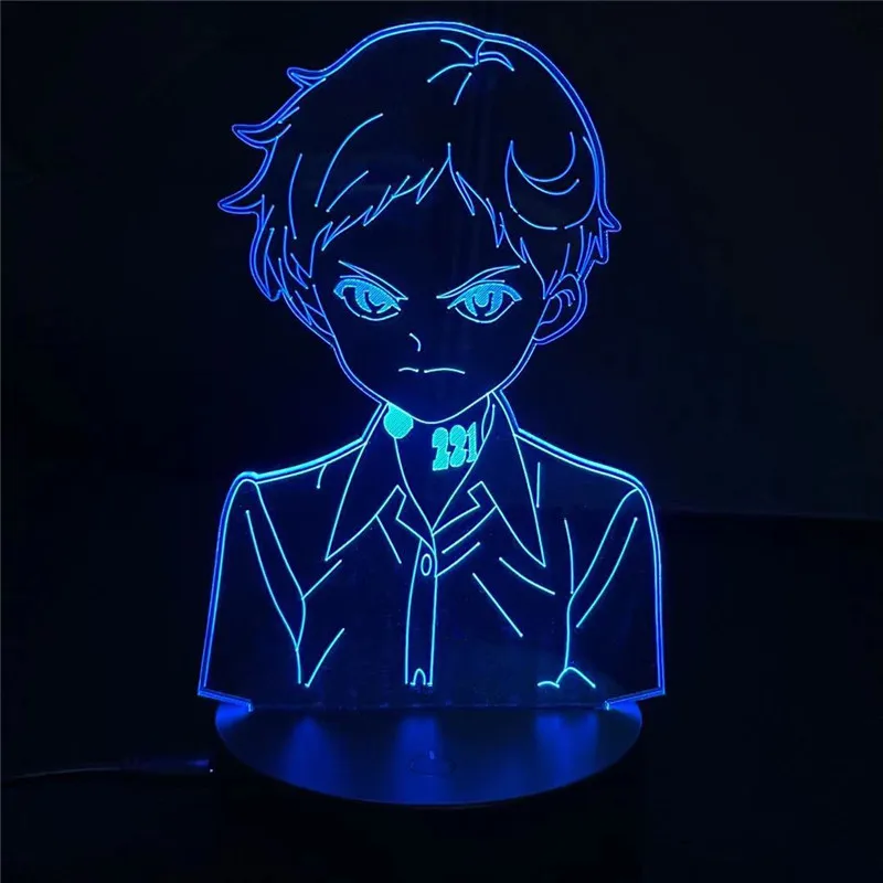 

Japanese Manga The Promised Neverland Norman Figure 3D Led Night Light for Room Decor Bedside Desk Lamp Kids Child Xmas Gift