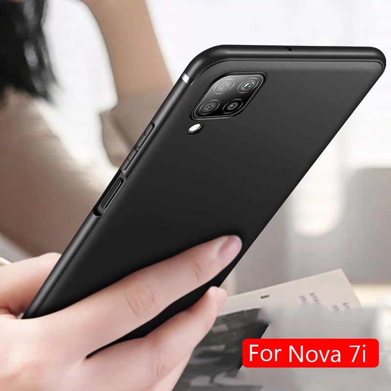 Lainergie для Huawei Nova 7i чехол матовый Мягкий силиконовый задней панели телефона