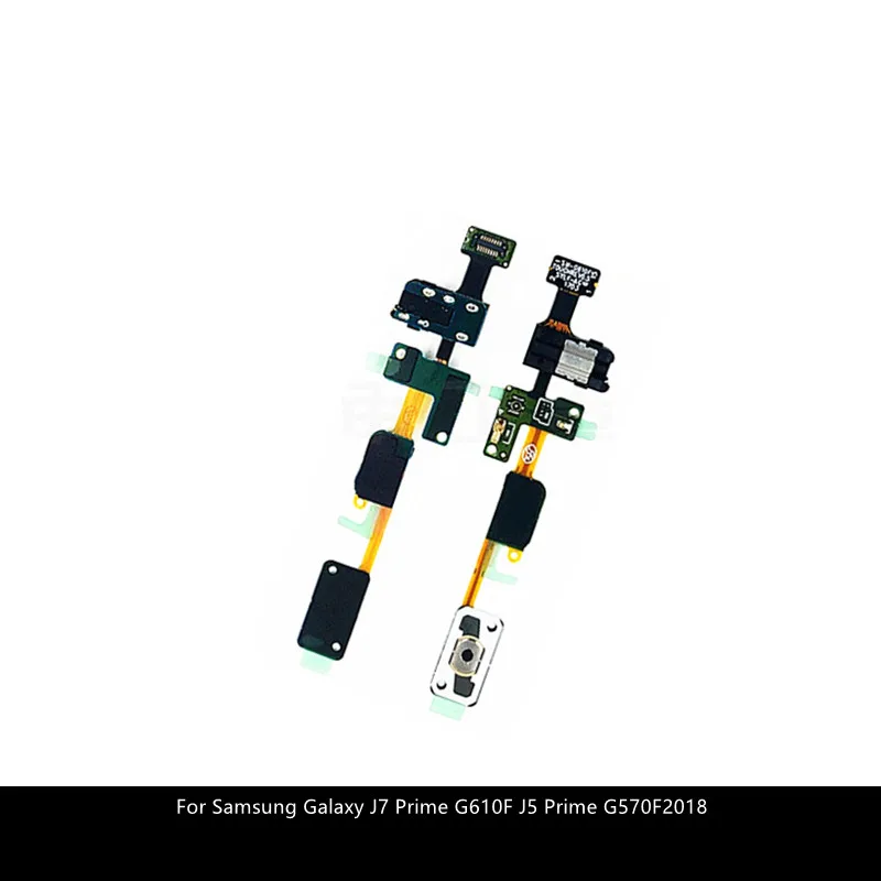 

For Samsung Galaxy J7 Prime G610F J5 Prime G570F Home Button Key Return Sensor Menu Headphone Audio Earphone Jack Flex Cable