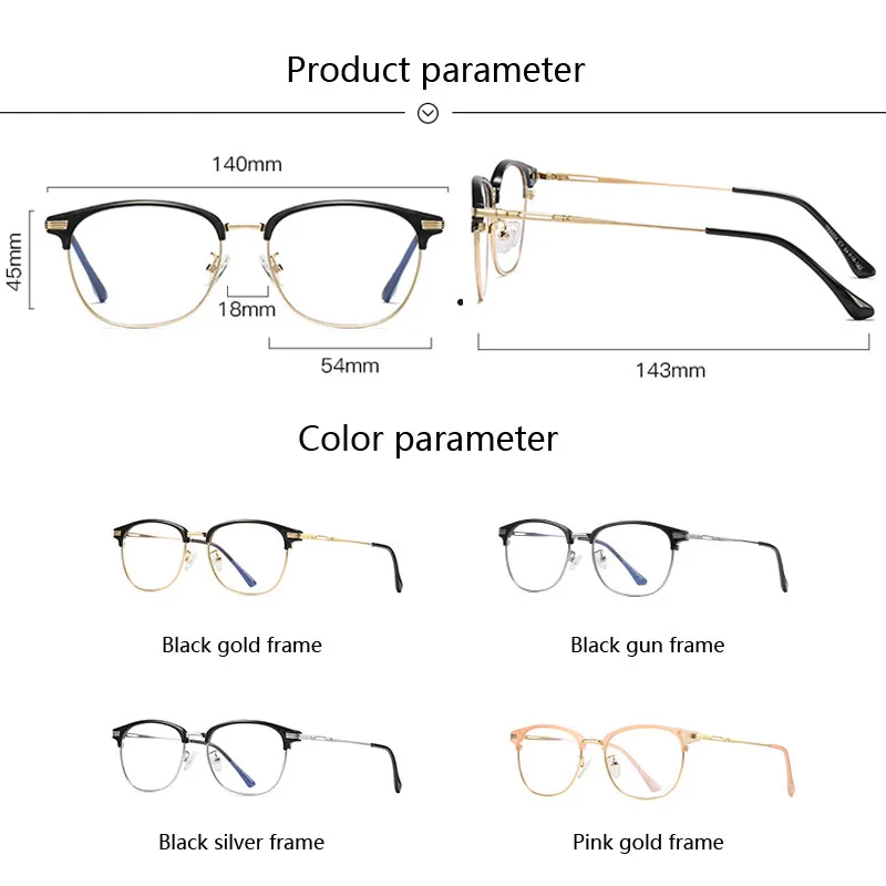 Прозрачные оправы Elbru для очков с защитой от сисветильник оптические очки женщин