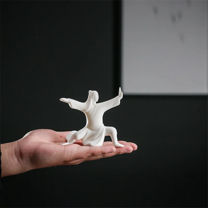 Креативные керамические статуэтки Тай Чи для офиса рабочего стола украшения