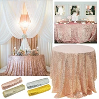 sequin table cloth glitter home tea dining table runner for wedding banquet christmas birthday party table cover decoration