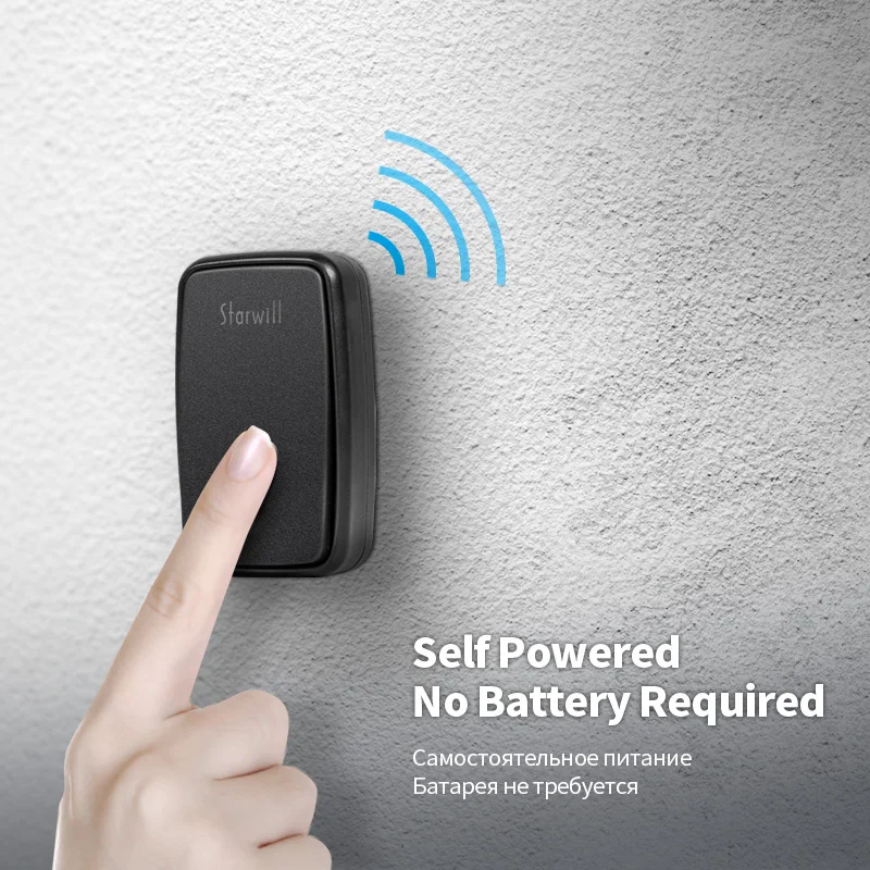 Беспроводной дверной звонок ZOGIN умный водонепроницаемый беспроводное кольцо для