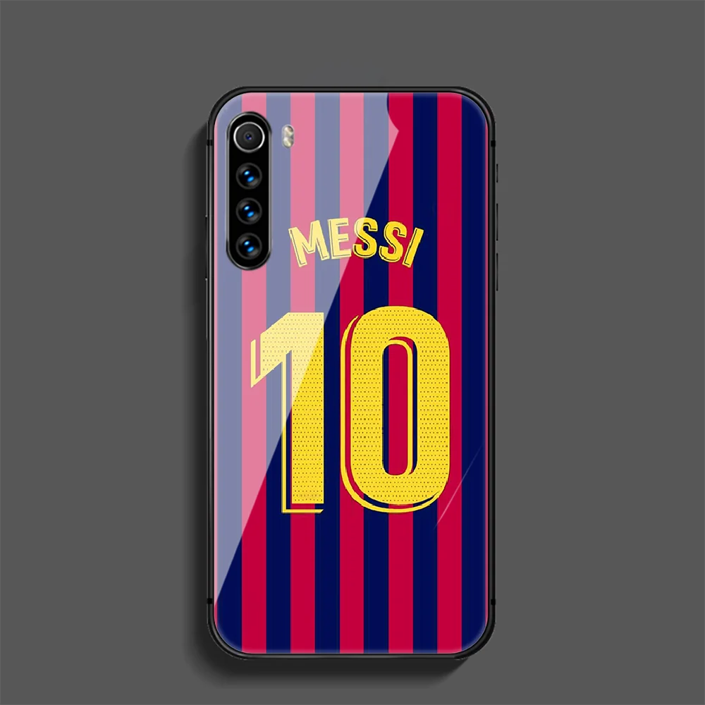 

Messi Football Soccer 10 Phone Tempered Glass Case Cover For Xiaomi Redmi Note 7 7A 8 8T 9 9S 9A 10 K20 K30 Pro Ultra Shell