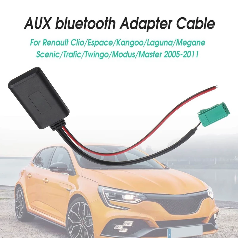 Автомобильный Bluetooth модуль Aux адаптер беспроводной радио плеер стерео Aux-In o