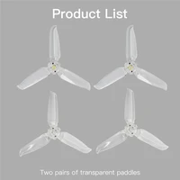 suitable for dji fpv penetrating table propeller transparent propeller kano propeller drone accessories