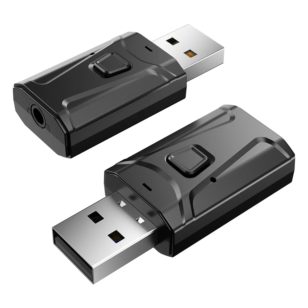 USB Bluetooth 5 0 передатчик и приемник Mic 3 в 1 адаптер EDR Dongle мм AUX для ТВ ПК наушников дома
