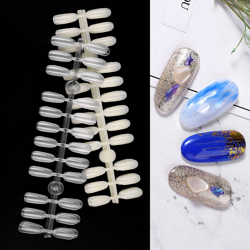 120 шт. эллиптическое издание для практики ногтей цветная карточка ультратонкая