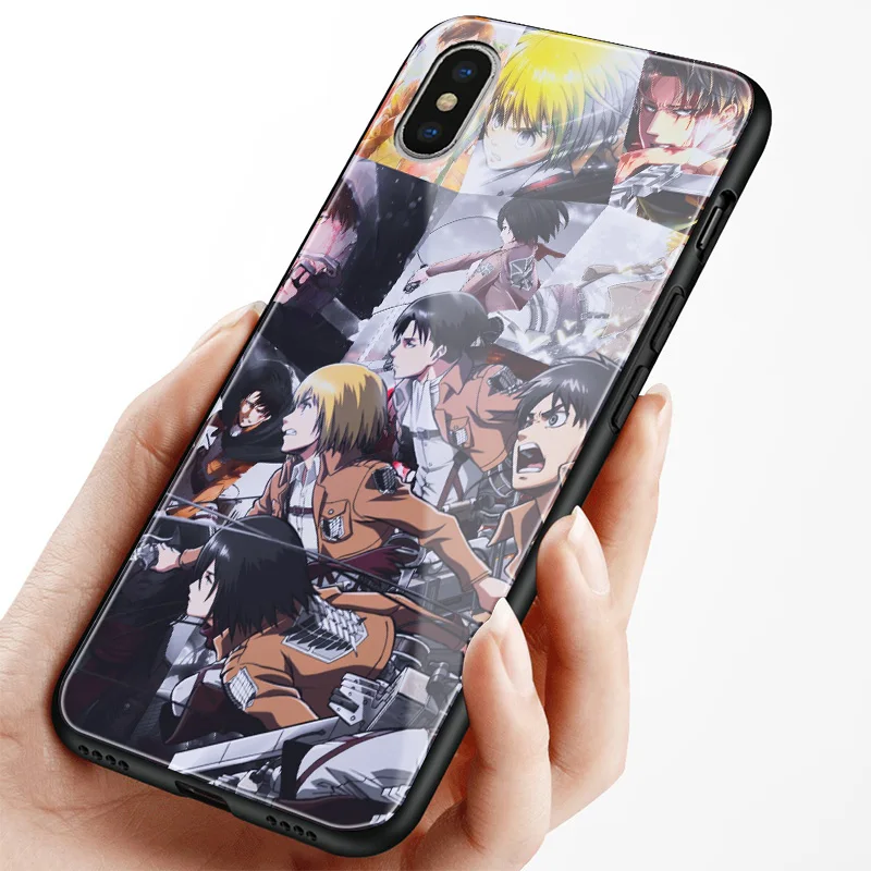 Сапоги для косплея Shingeki no Kyojin Аниме коллажей мягкий силиконовый стекло чехол