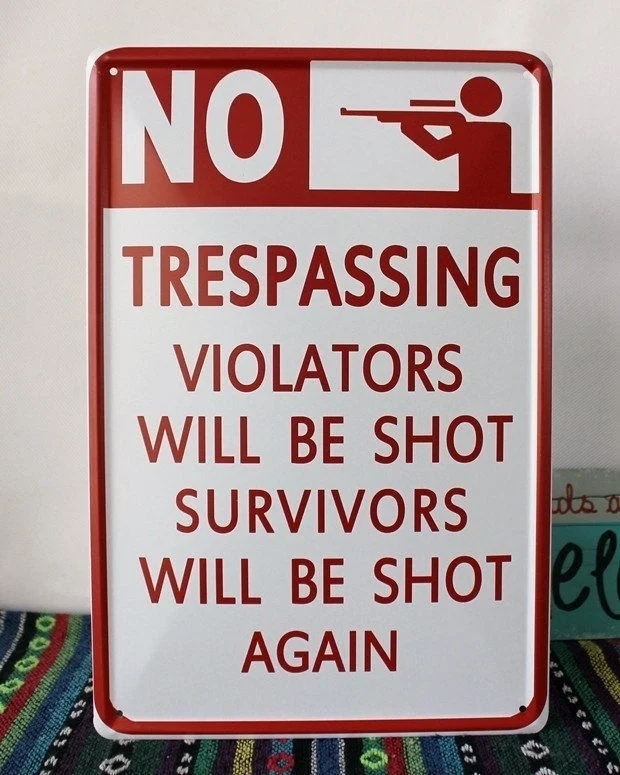 

No shooting Tin sign Art Vintage Metal Poster wall decor House Office Restaurant Bar decor Metal Paintings