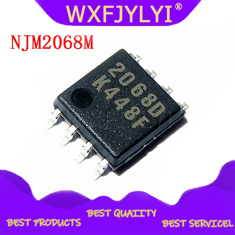 10 шт./лот NJM2068M SOP8 JRC2068 NJM2068 операционный усилитель op amp двойной низкий уровень шума