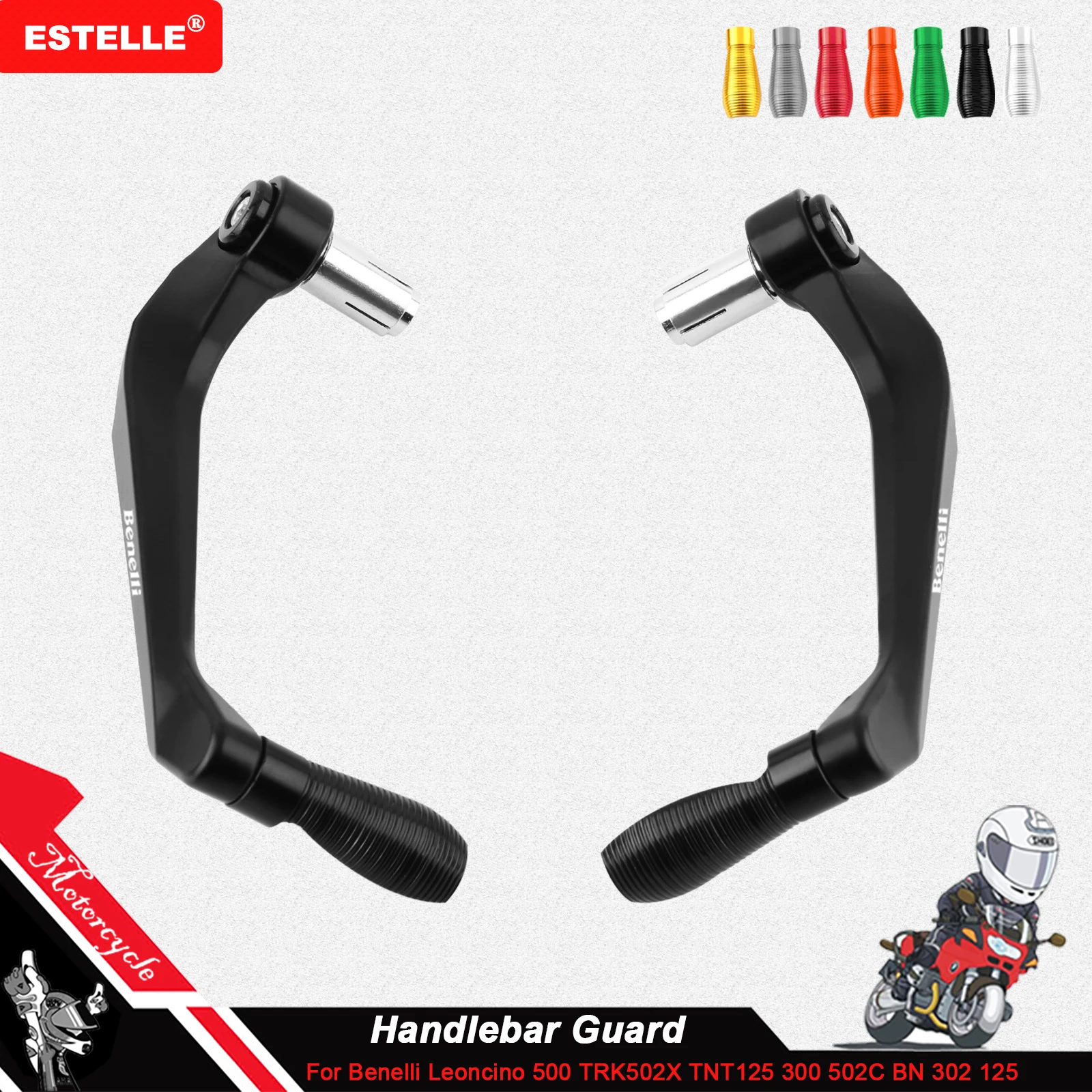 

For BENELLI TRK 502 TNT125 135 300 600 BN600 BN302 Motocycle Handlebar Handle grips Bar Ends Brake Clutch Levers Guard Protector