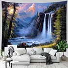 SepYue гобелен в стиле хиппи, украшение для комнаты в стиле бохо, Настенный декор, лесной пейзаж, водопад, эстетический Декор для комнаты, домашний настенный гобелен