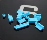 Blue Горячая Распродажа, цветная силиконовая противопылевая заглушка, заглушка для ноутбука, Пылезащитная заглушка для ноутбука, Пылезащитная заглушка для USB, аксессуары для компьютера - Цвет: Blue