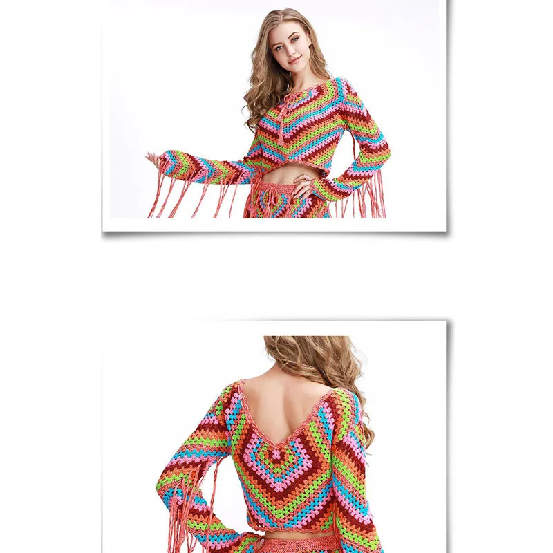 Комплект пляжной накидки из 2 предметов вязаная крючком пляжная одежда с