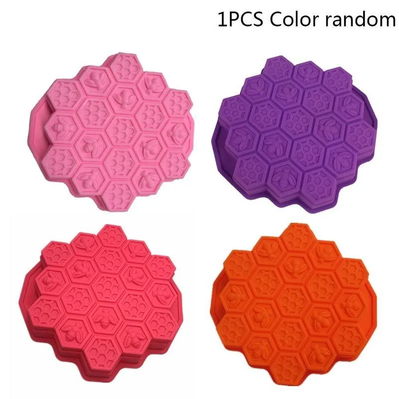 Силиконовая форма для выпечки 19 ячеек пчелиный воск мыло свеча печенье льда