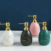light luxury soap dispenser bathroom shower gel sub bottling hand sanitizer shampoo bottle nordic marble ceramic storage bottles