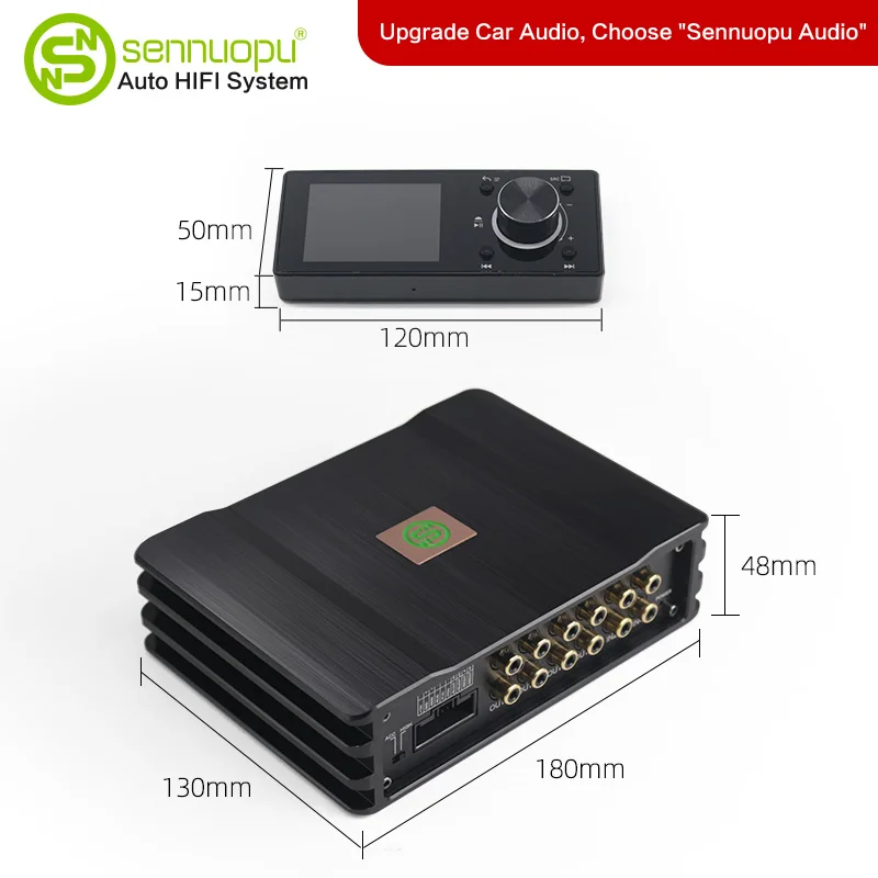 Sennuopu автомобильный DSP усилитель 8 каналов эквалайзер процессор USB плеер с пультом