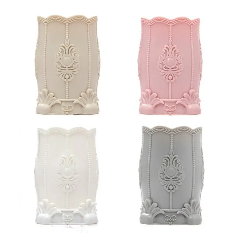 1 шт. модный винтажный цветочный резной узор ящик для хранения кистей макияжа