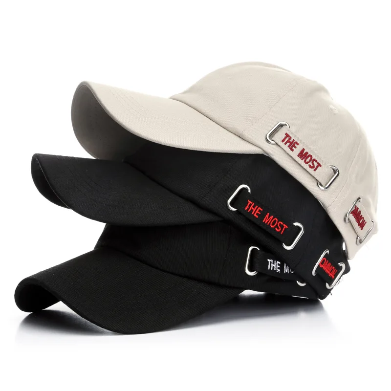

ABMR 2021 New Summer Baseball Cap Letter Embroidery Hip Hop Cap for Men Women Korean Style Snapback Hats Solid Color Dad Hat