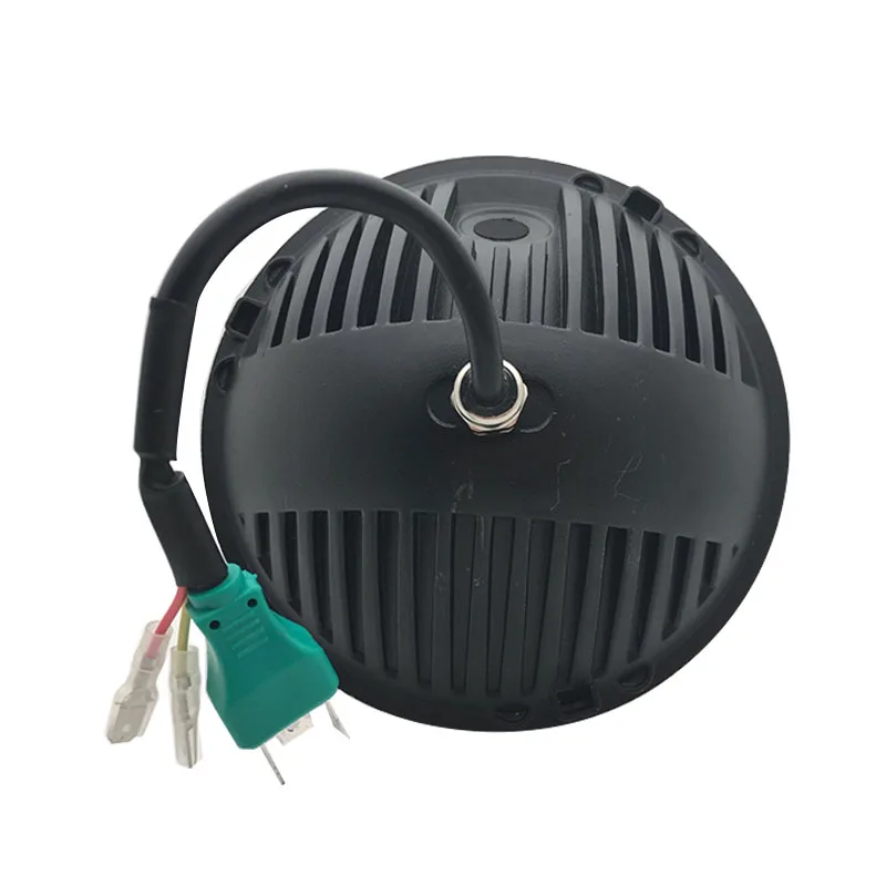 Фары светодиодные 1 пара 7 дюймов черные круглые с H4 дальний и ближний свет для Jeep