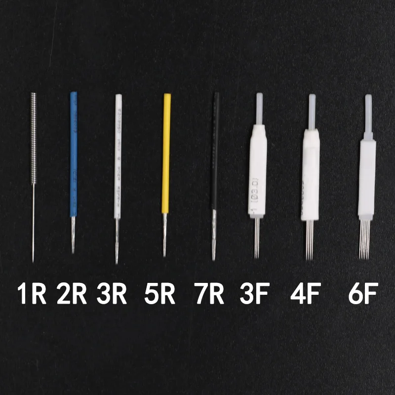 50 шт./пакет 3 RL тату машина &quotМерлин&quot Иглы для перманентного макияжа бровей и