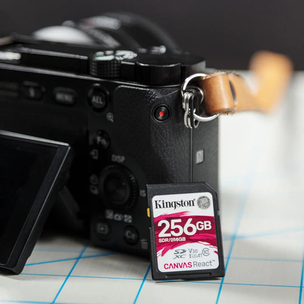 Kingston холст реагируют 32 Гб 64 128 ГБ 256 SDHC/SDXC класса 10 SD слот для карт памяти UHS I 100 МБ/с.