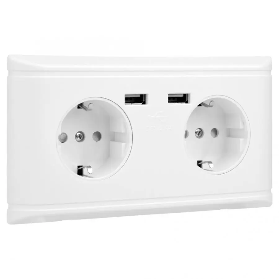 Настенная розетка европейского стандарта 220 В многофункциональная настенная с