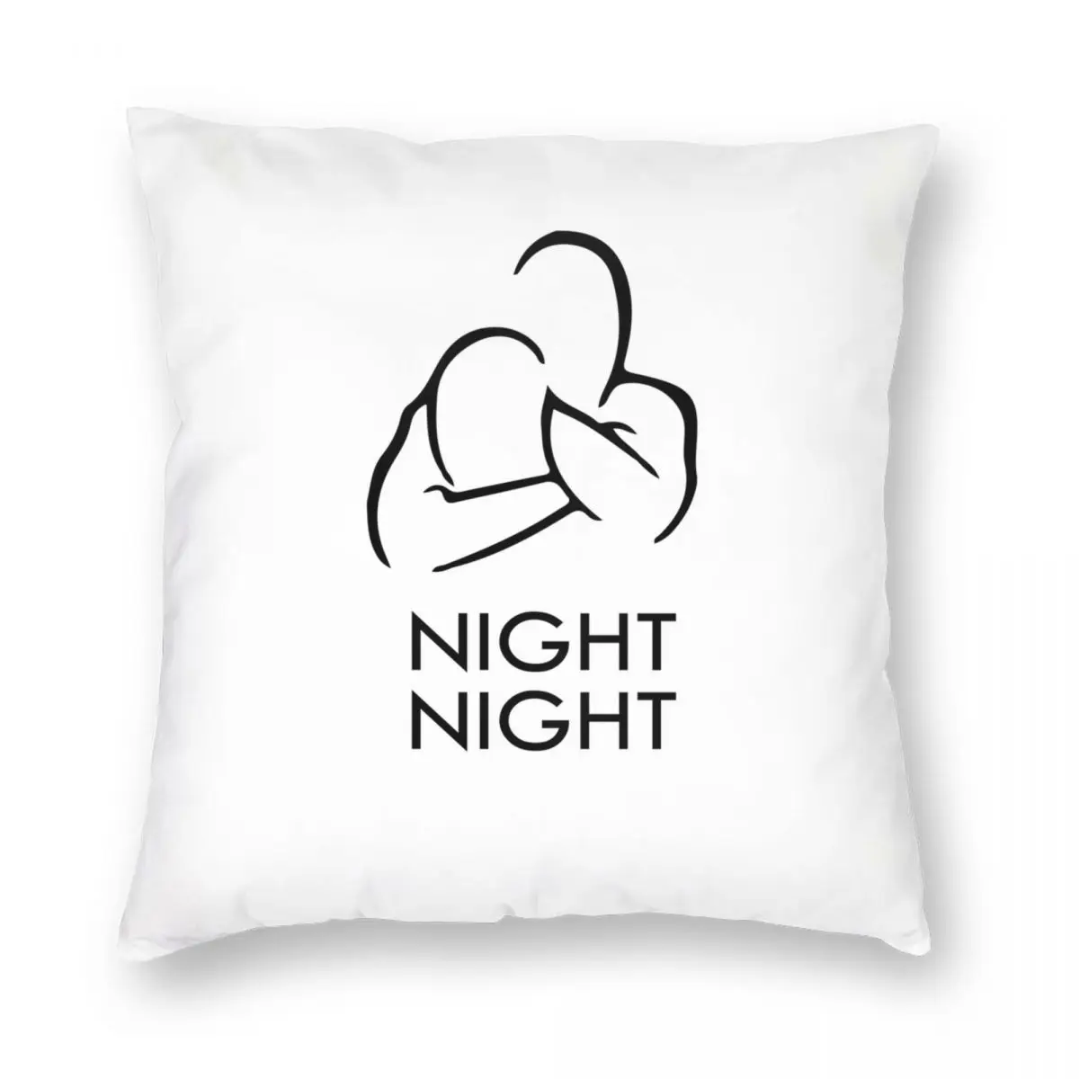 

Funny Brazilian Jiu Jitsu Night Night Square Pillowcase Polyester Linen Velvet Creative Zip Decor Sofa Seater Cushion Cover