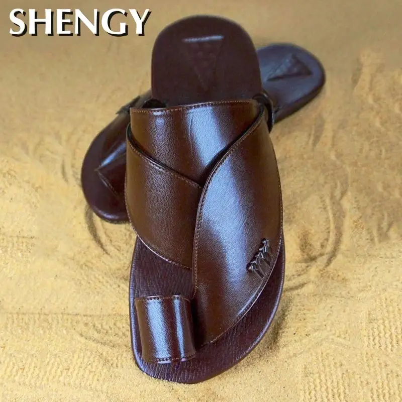 Мужские модные сандалии новые пляжные удобные уличные Женские повседневные